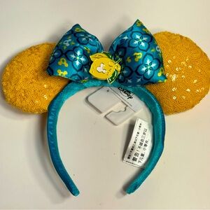 NWT. Disney Parks Salut Limon Epcot Italy Lemon Minnie Mouse Ears Headband.